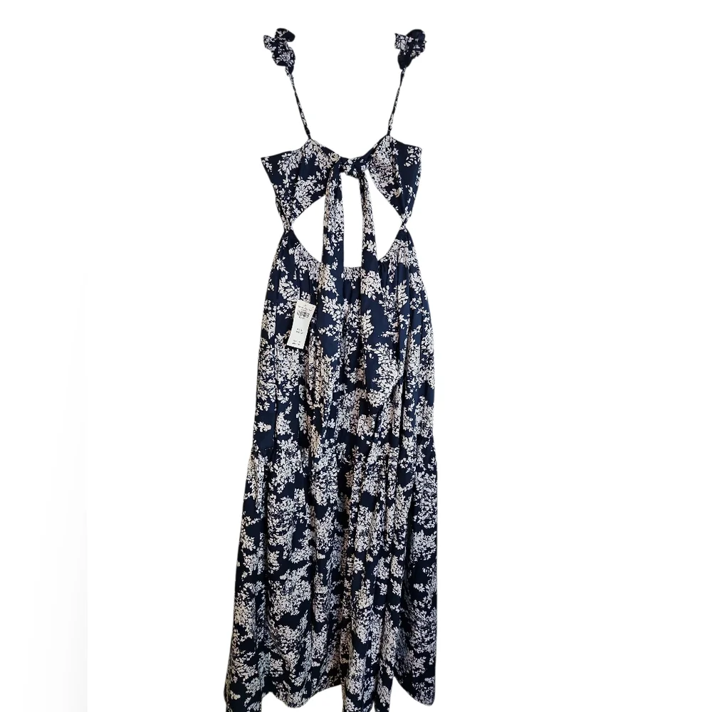 Abercrombie & Fitch Navy Floral Maxi Dress